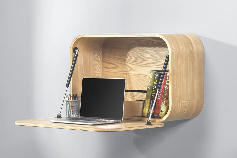 curved wall desk