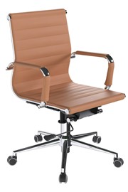 Aura Tan Brown Contemporary Task Chair