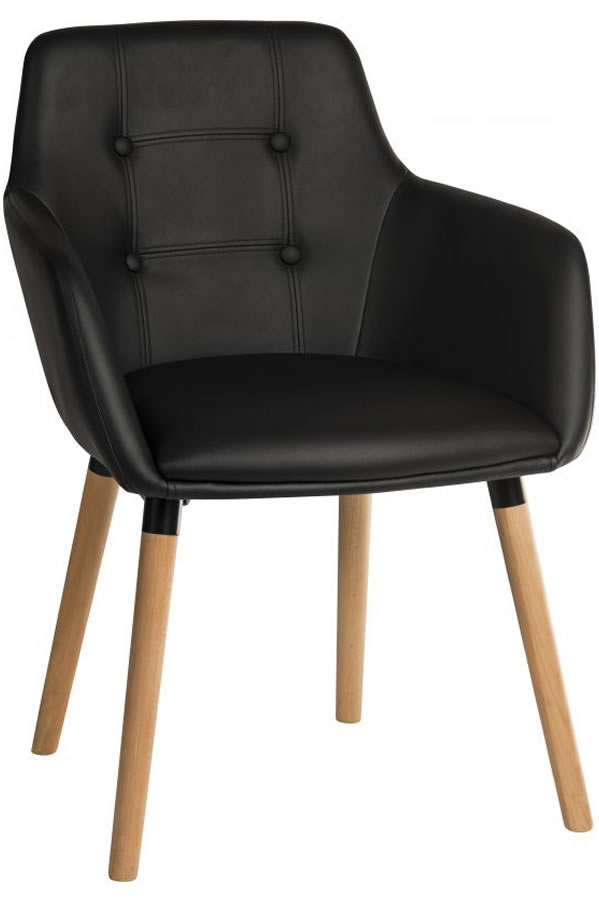 Leather discount reception chairs