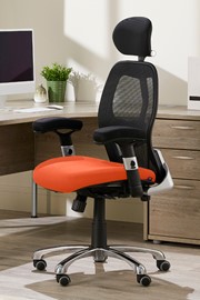 Cobhamly Mesh Office Chair - Black/Orange 