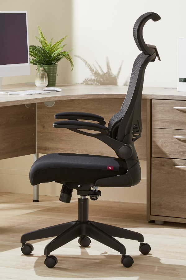 Desk chair with on sale folding back