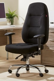 Babylon Fabric 24 Hour Operator Chair - Black 