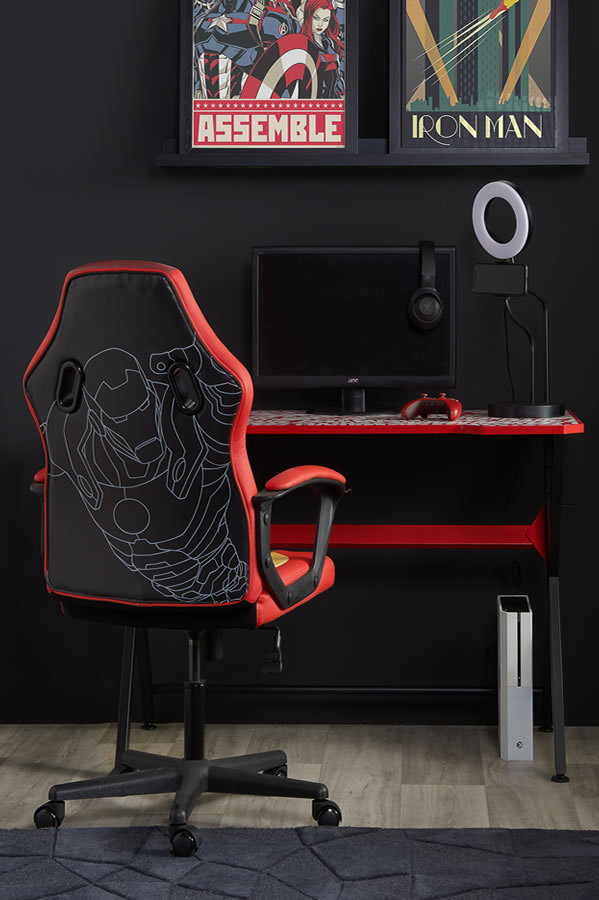 Iron man desk outlet chair