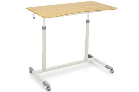 Bancroft Light Wood Height Adjustable Desk