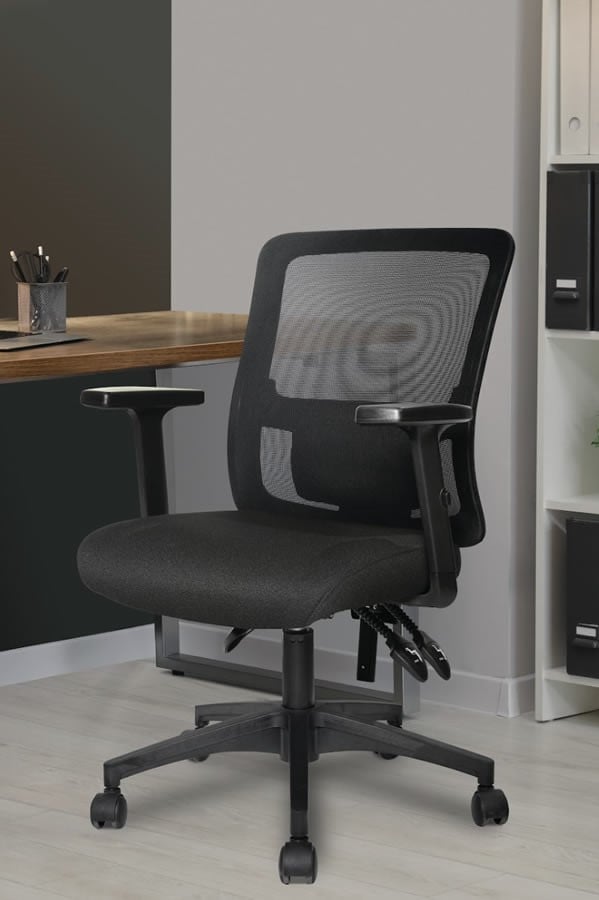 Mesh Back Office Chair - Height Adjustable - Barri