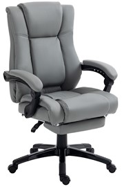 Grey Marine Leather Office Chair