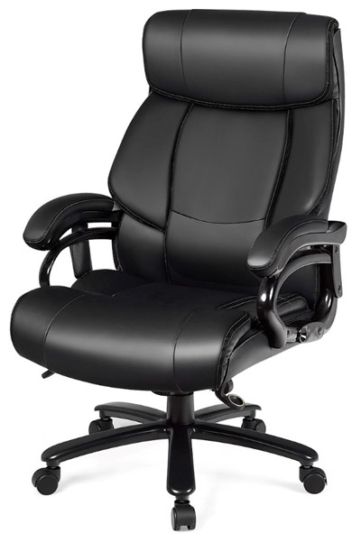 Lethbridge Heavy Duty Black Leather Home Office Massage Chair