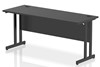 Optima Black Rectangular Cantilever Desk