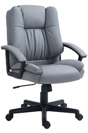 Light Grey Digby Leather Office Chair