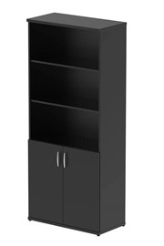 Optima Black Open Shelf Cupboard