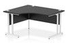 Optima Black Cantilever Crescent Desk