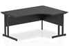 Optima Black Cantilever Crescent Desk