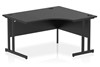 Optima Black Cantilever Crescent Desk