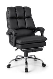 Marley Black Leather Executive Office Chair