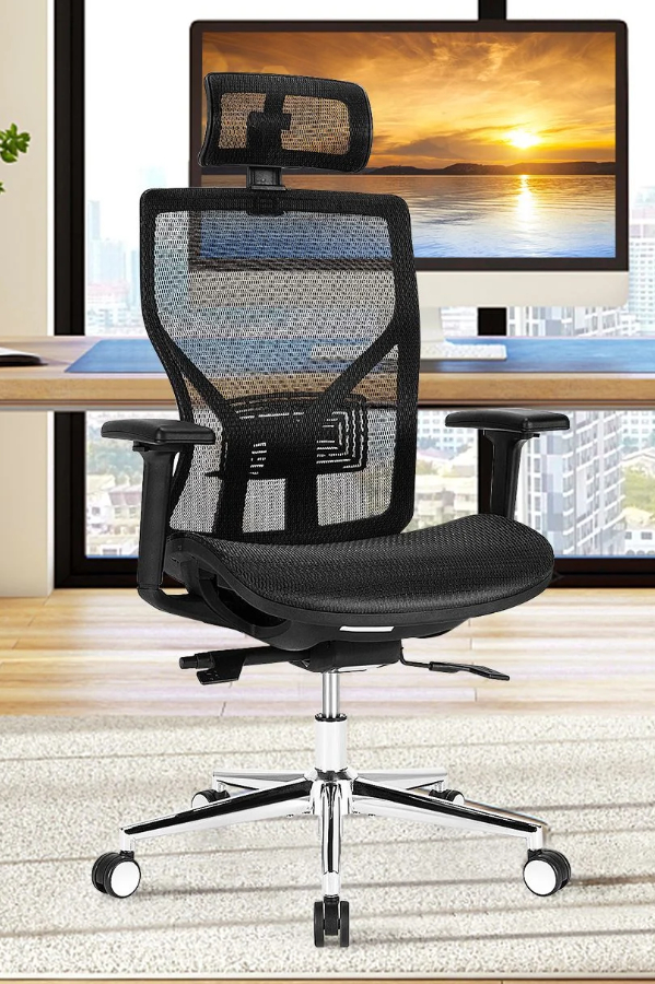 Ergo Mesh 24 Hour Office Chair With Seat Slide Adjustable Lumbar