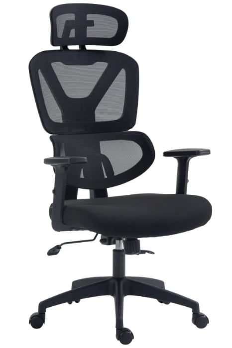 View Wave Ergonomic Mesh Back Office Chair Sprung Backrest Breathable Mesh Backrest Padded Seat Seat Height Adjustment Backrest Recline information