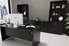 Optima Black Rectangular Panel End Desk