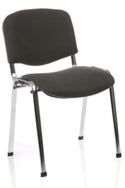 Charcoal Fabric Club Conference Chair