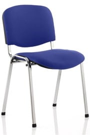 Royal Blue Fabric Club Conference Chair