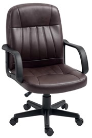 Laval Brown Leather Office Chair