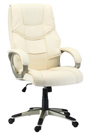 Nino Cream Leather Office Chair