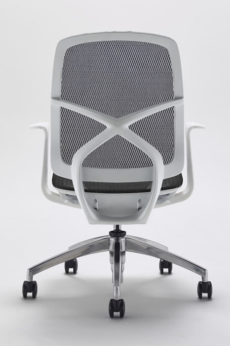 Zico Black White Mesh Office Chair Medium Back