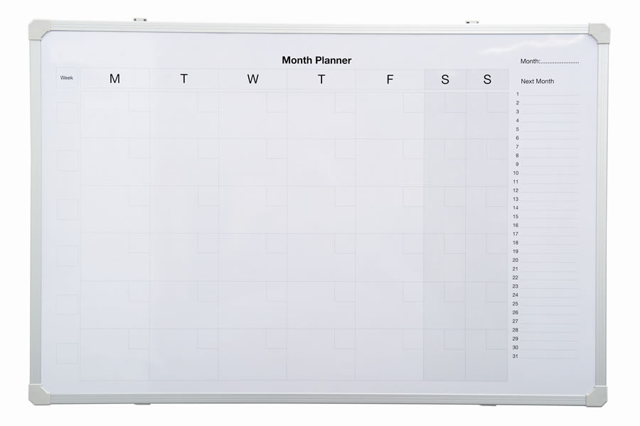 View Monthly Planner Office Wall Mounted Magnetic Wall Planner information