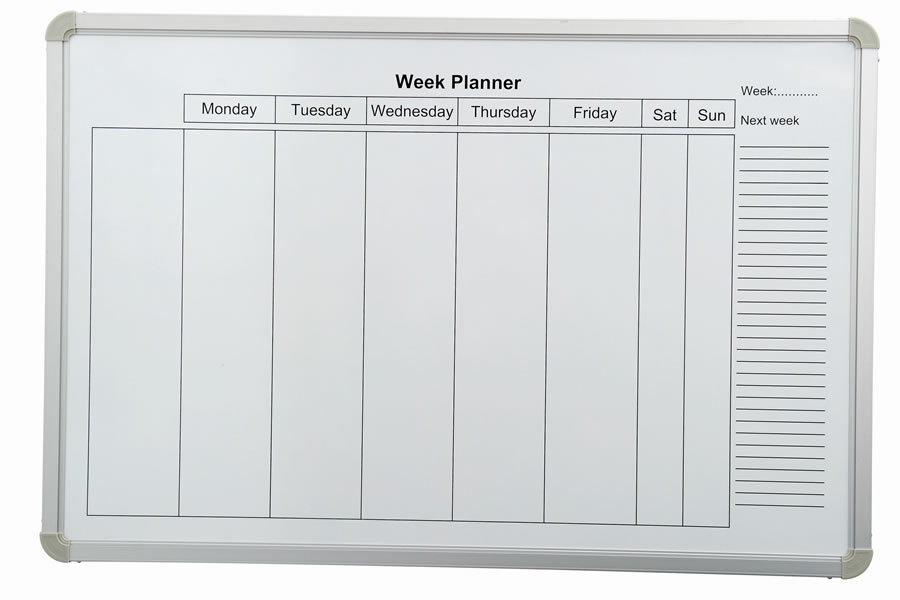View Weekly Planner Office Wall Mounted Magnetic Wall Planner information