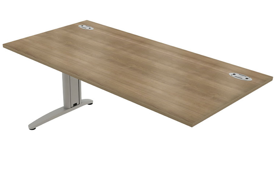 View Domino Beam Wave Extension Desk Left Handed Maple 1200mm Silver information