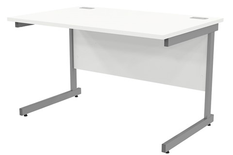 Avon White Rectangular Cantilever Desk - 1200mm x 800mm