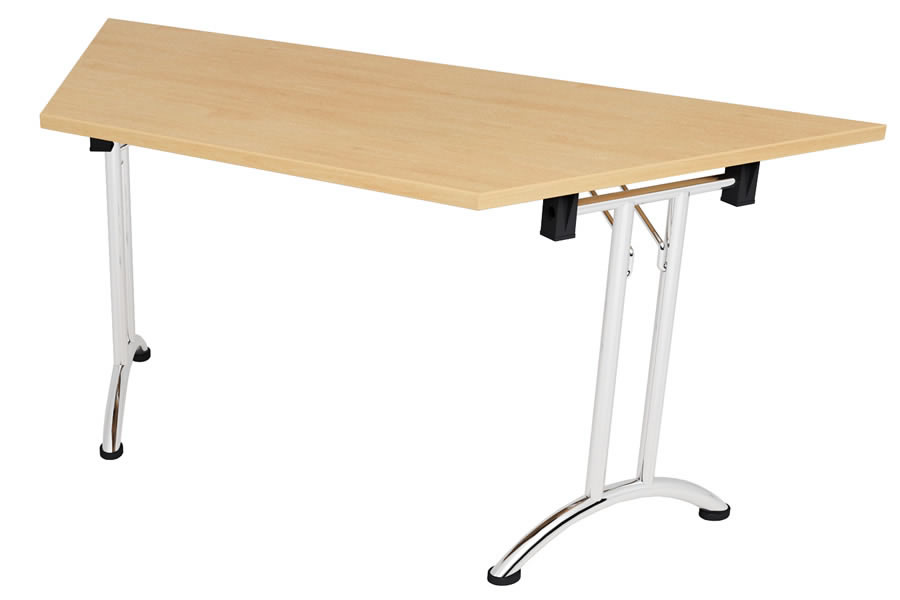 View Thames Folding 30 Degree Trapezoidal Table Beech information