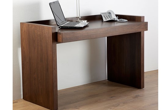 Walnut Minimalist Computer Home Office Desk Campbell