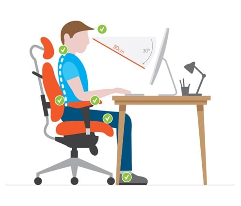 How to Properly Sit At a Computer | Office Chair Posture