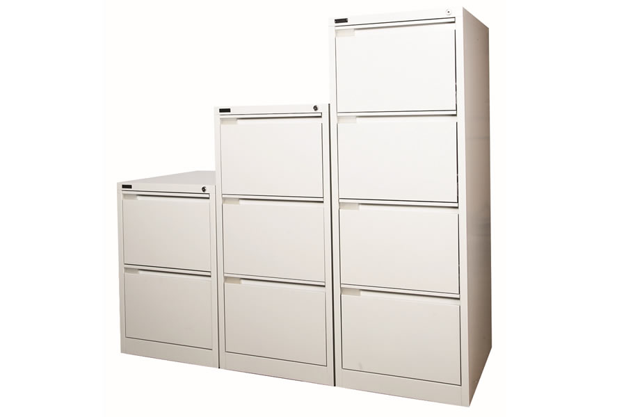 View Metal Office Filing Cabinets Fully Lockable Drawers 23 Or 4 Drawers 4 Colour Options Fully Assembled A4 Or Foolscap Files Steel Executive information