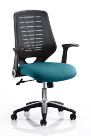 Green Olympia Operator Chair With Silver Mesh Back