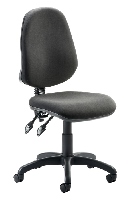 View Vantage Black Operator Chair Seat Back Height Adjustable Reclining Call Centre Chair Easy Glide Wheels Optional Loop T Adjustable arms information
