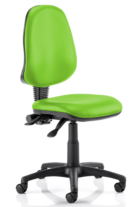 View Affordable Vinyl Operator Chair Citrus Fixed Loop Arms information