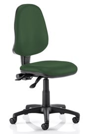 Vinyl Operator Chair - Green No Arms 