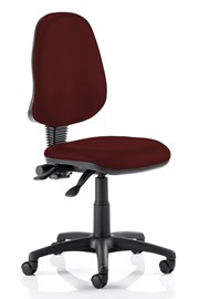 Vinyl Operator Chair - Burgundy No Arms 