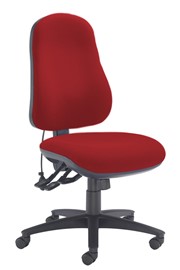 Horizon Office Chair - Chilli Red No Arm 