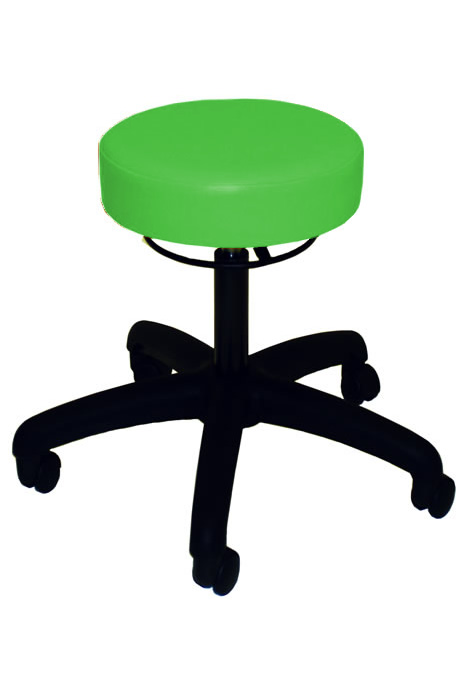 View Anatomic Vinyl Stool Citrus Green Height Adjustable Colourful 5 Star Base information