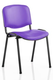 Vinyl Conference Chair - Purple No Arm