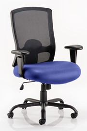 Atlas Heavy Duty Bariatric Mesh Office Chair - Blue