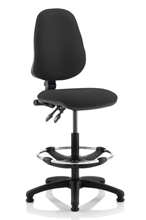View Fabric Adjustable Draughter Chair With Foot Stand Large Range Of Colours Vantage information