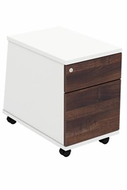 Ascend Mobile Pedestal with File Drawer - Walnut 