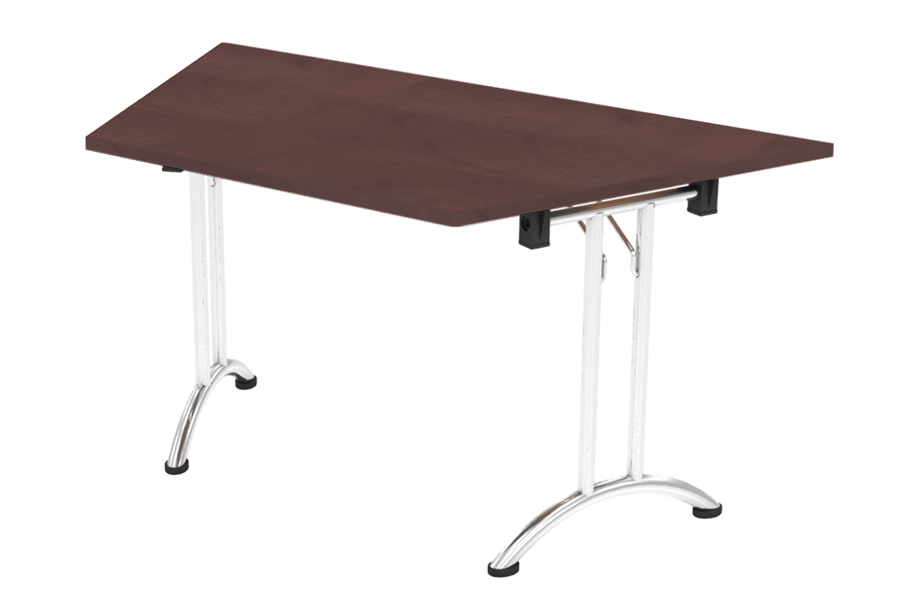 View Walnut Finish 160cm Trapezoidal MultiPurpose Meeting Table Scratch Resistant Surface Seat 4 People Harmony information