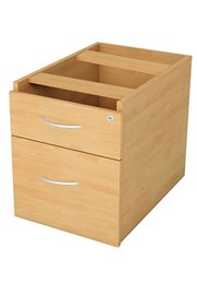 Thames Fixed Pedestal - 2 Drawer Beech 